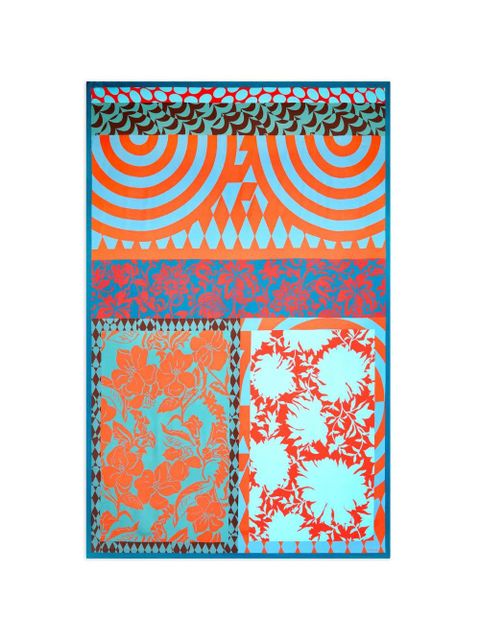 DRIES VAN NOTEN printed pareo - Blue - zdjęcie produktu nr 1