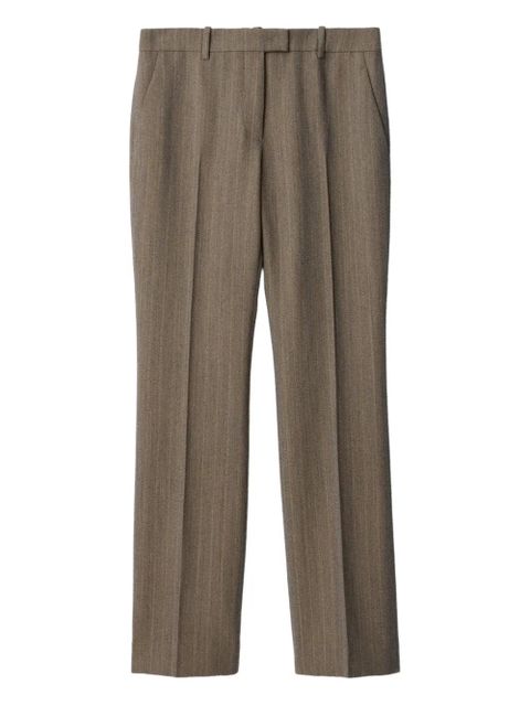 Burberry striped straight trousers - Grey - zdjęcie produktu nr 2
