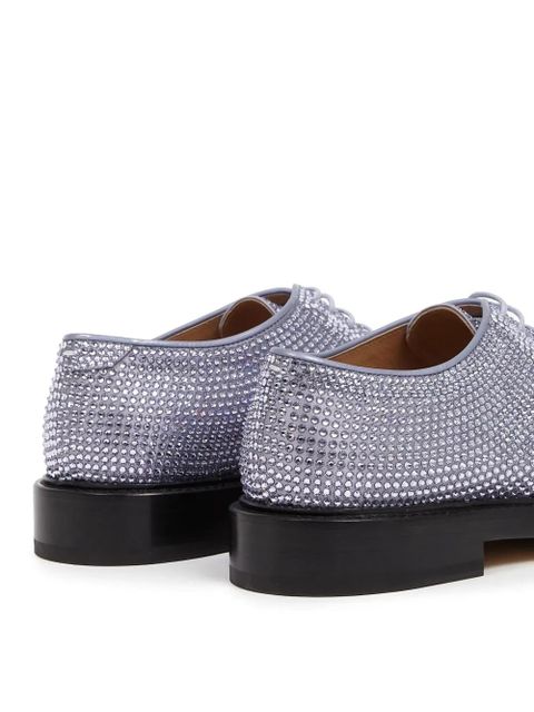 Maison Margiela Tabi rhinestone-embellished Derby shoes - Purple