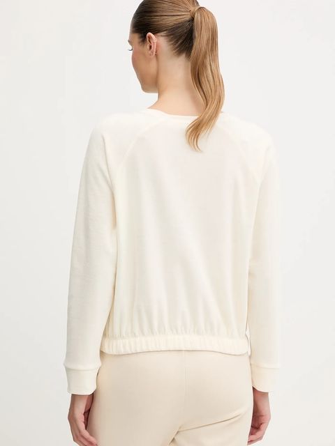 BOSS bluza damska kolor beżowy gładka 50550724