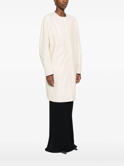 LouLou de Saison Yari leather coat - Neutrals