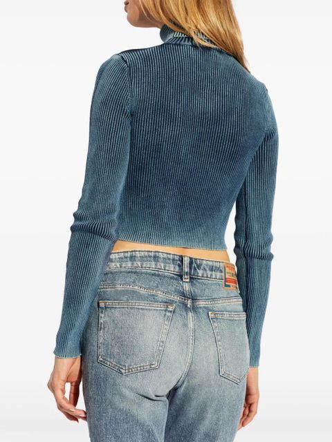 Diesel M-Anchor-A-Tn ribbed cotton top - Blue