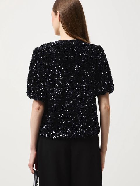 Medicine bluzka damska kolor granatowy z aplikacją