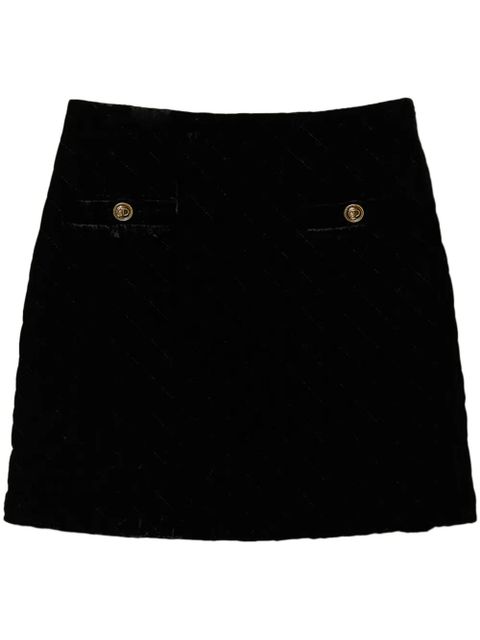TWINSET logo-engraved mini skirt - Black - zdjęcie produktu nr 1