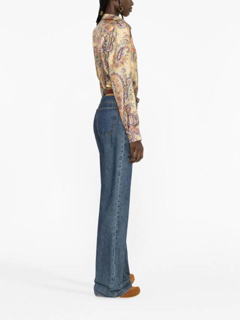 ETRO paisley-print silk shirt - Neutrals