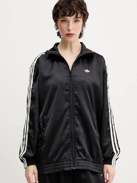 adidas Originals bluza Satin Tt damska kolor czarny z aplikacją KC8810 - zdjęcie produktu nr 1