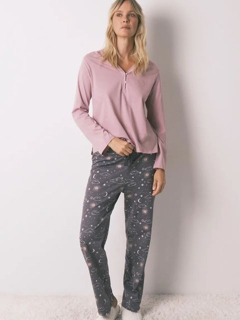 women'secret spodnie piżamowe bawełniane damska kolor szary bawełniana 3702282 - zdjęcie produktu nr 2