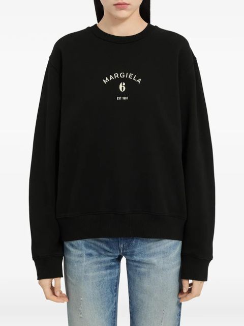 MM6 Maison Margiela logo sweatshirt - Black