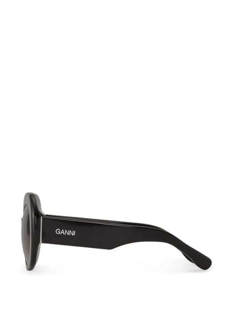 GANNI oval-frame sunglasses - Black - zdjęcie produktu nr 2