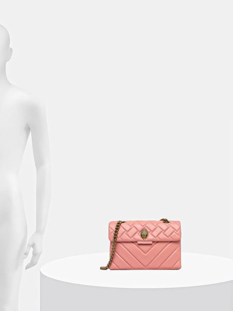 Kurt Geiger London torebka skórzana KENSINGTON kolor pomarańczowy 3586257109