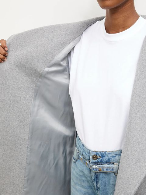 Answear.LAB płaszcz wełniany kolor szary