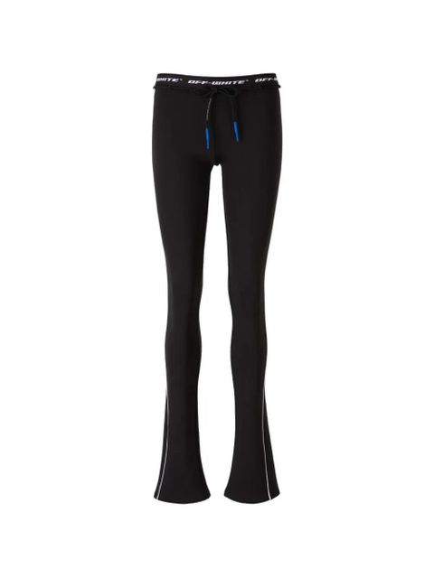Off-White drawstring fastening leggings - Black - zdjęcie produktu nr 1