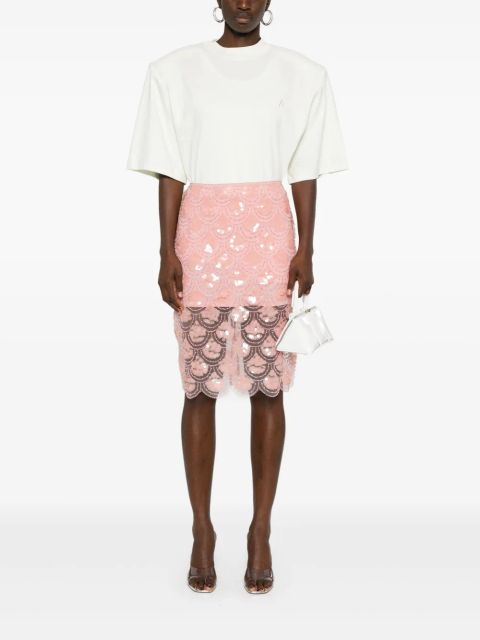 ROTATE BIRGER CHRISTENSEN sequinned pencil skirt - Pink - zdjęcie produktu nr 2