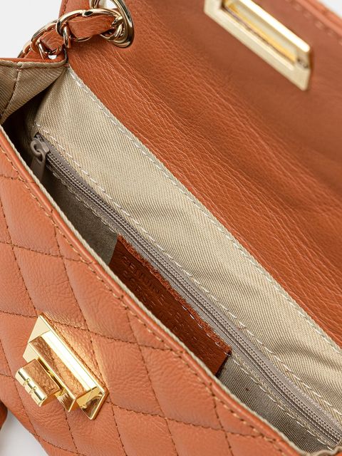 Answear.LAB torebka skórzana kolor brązowy