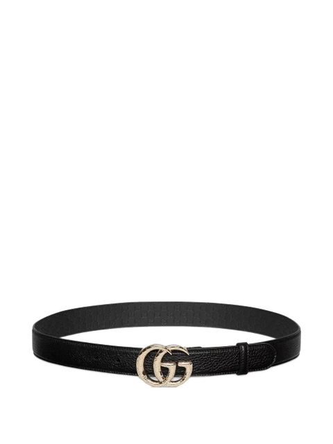 Gucci Double G leather belt - Black - zdjęcie produktu nr 1