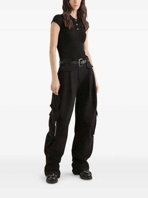 Dolce & Gabbana buttoned short-sleeve polo top - Black - zdjęcie produktu nr 2