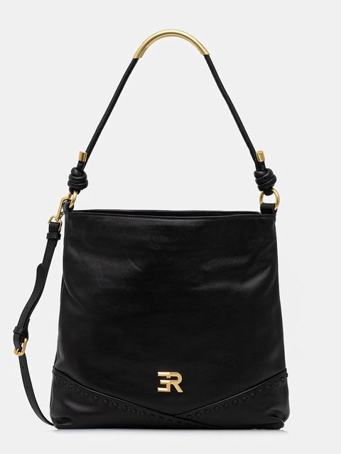 ERMANNO Firenze torebka skórzana kolor czarny 12401941 - zdjęcie produktu nr 1