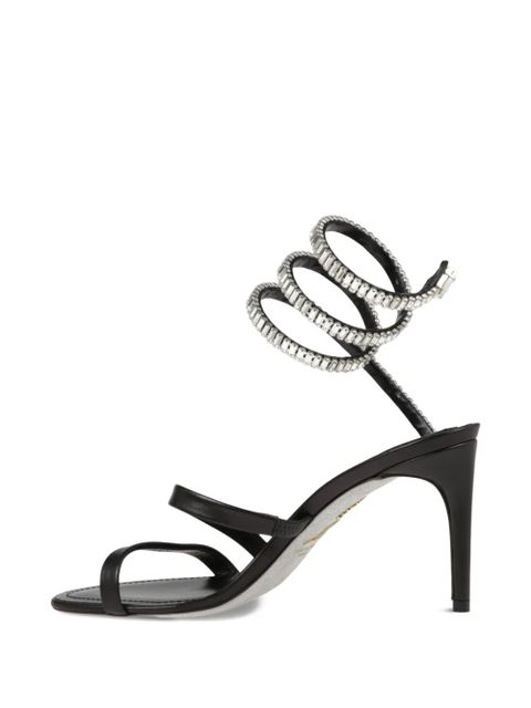 René Caovilla Cleo stiletto-hell sandals - Black