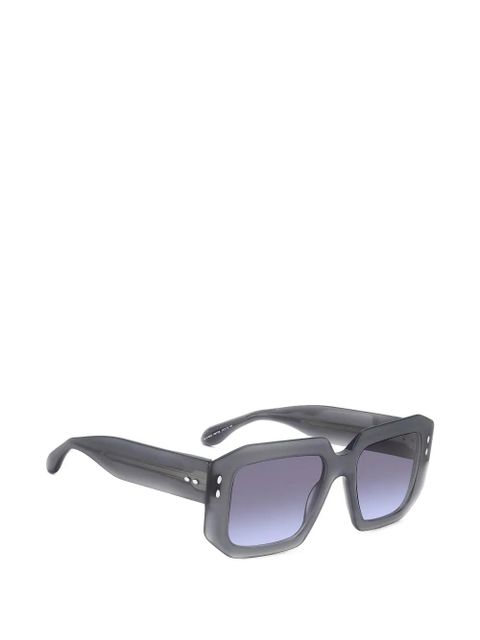 ISABEL MARANT geometric-frame sunglasses - Grey