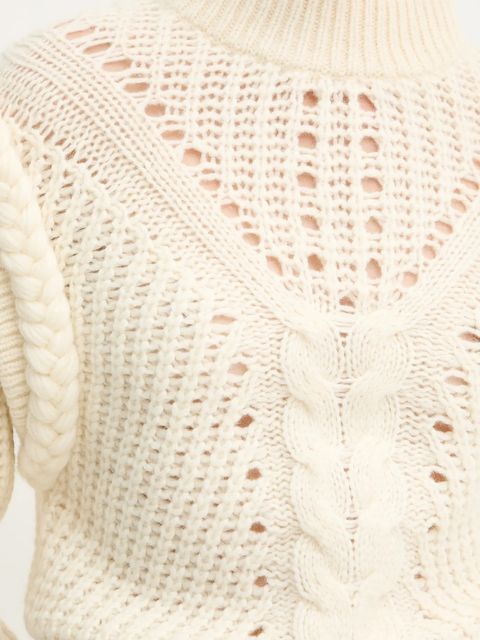 BOSS Orange sweter z dodatkiem wełny damski kolor beżowy 50548951