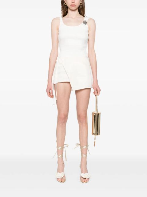 Blumarine drape-panel shorts - Neutrals