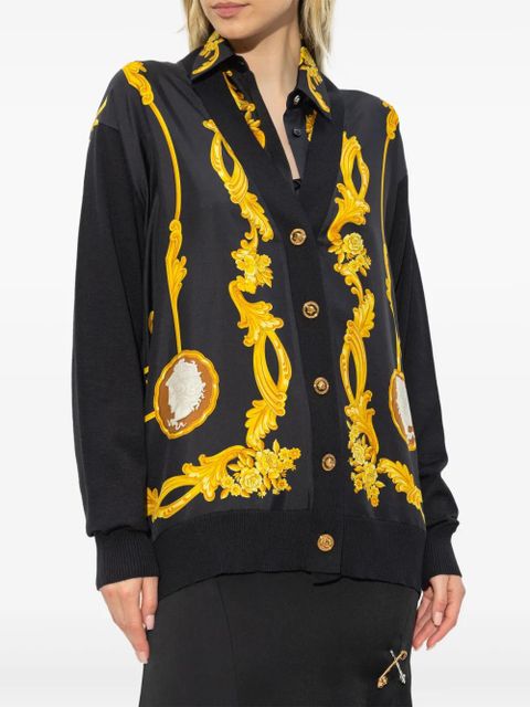 Versace wool-silk cardigan - Black