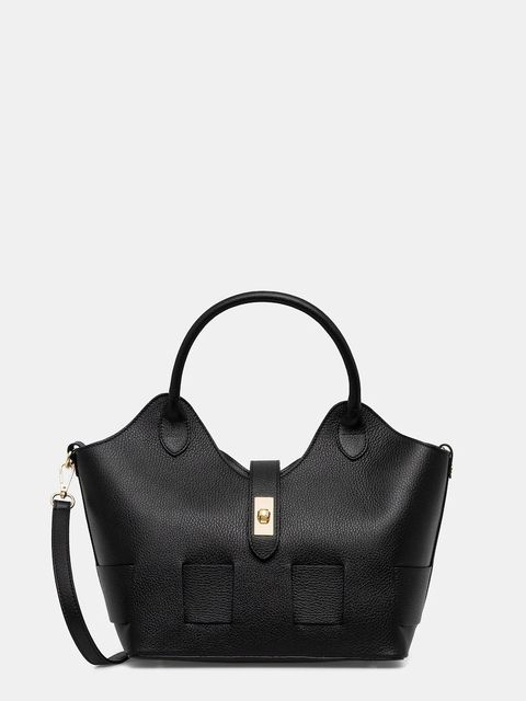 Answear.LAB torebka skórzana kolor czarny - zdjęcie produktu nr 1