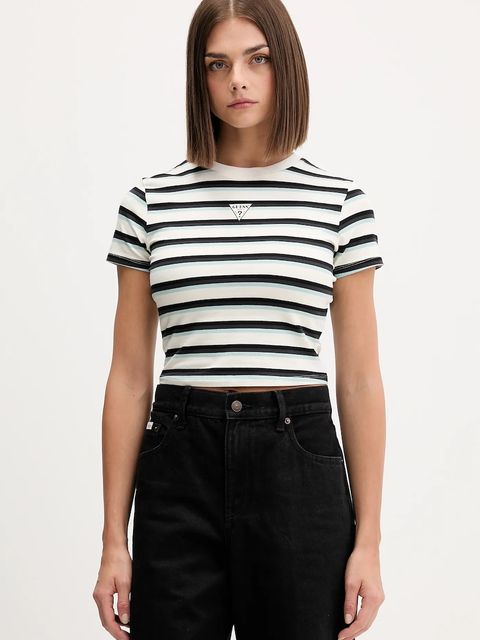 Guess Originals t-shirt damski kolor beżowy W5GI57 J1314 - zdjęcie produktu nr 1