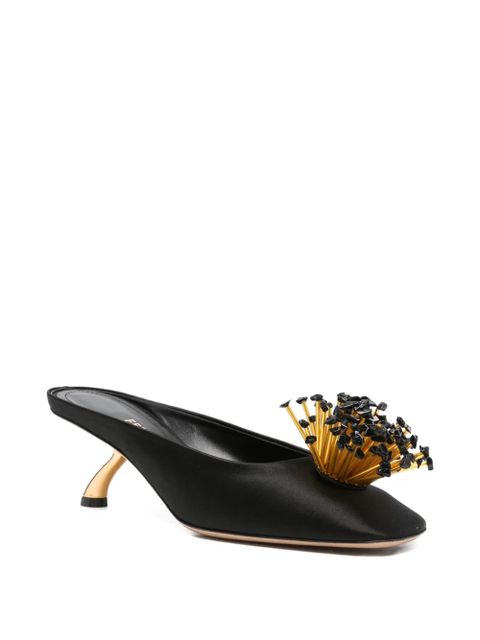 Ferragamo S-shaped heel mules - Black - zdjęcie produktu nr 2