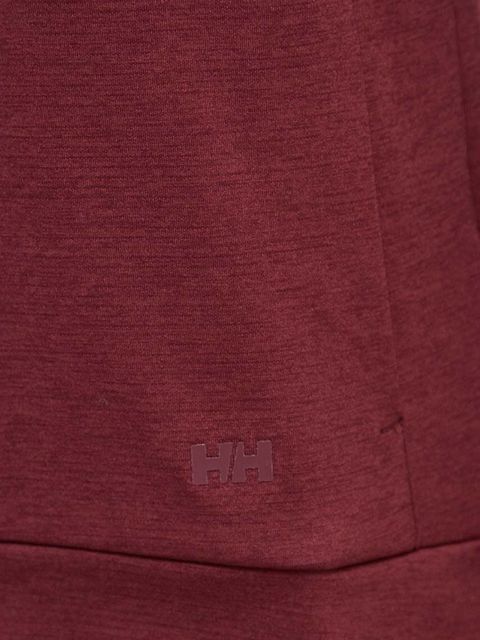 Helly Hansen bluza sportowa Lifa Tech damska kolor brązowy z kapturem gładka Lifa Tech 48530