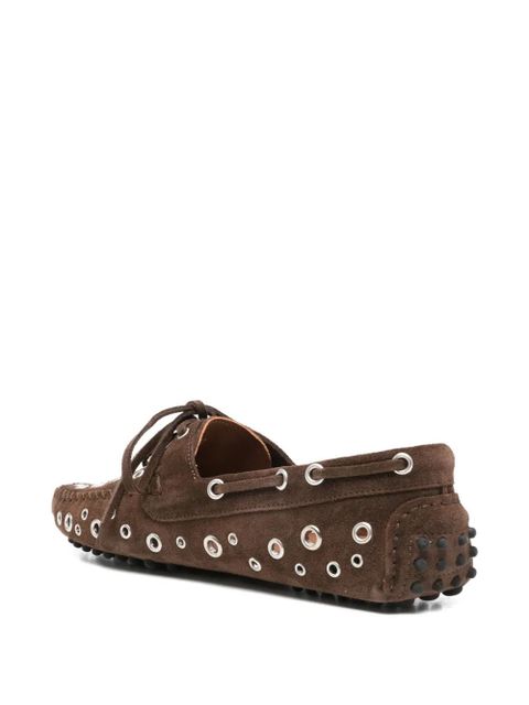 Gimaguas eyelets tie loafers - Brown