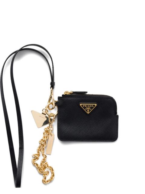 Prada logo leather wallet - Black - zdjęcie produktu nr 1