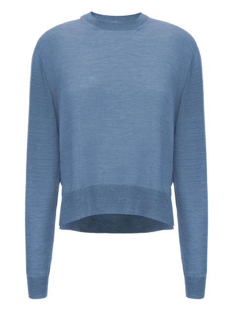 Jil Sander mélange-effect knitted top - Blue - zdjęcie produktu nr 1