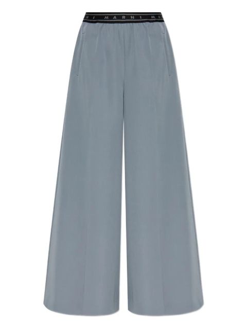 Marni logo-band trousers - Grey - zdjęcie produktu nr 1