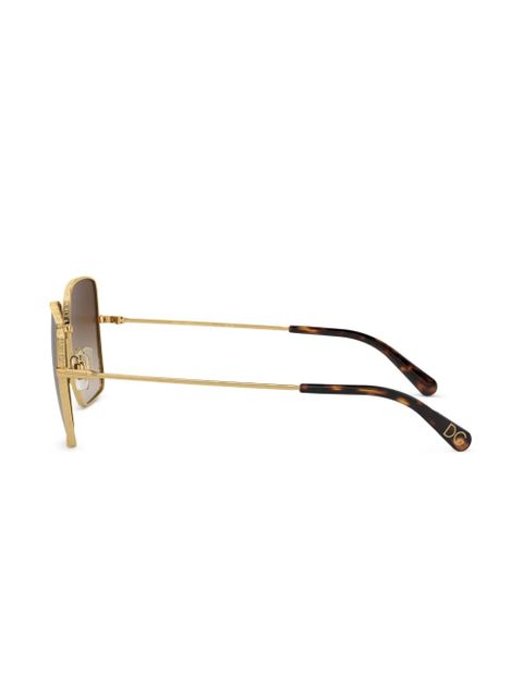Dolce & Gabbana Eyewear square-frame sunglasses - Gold