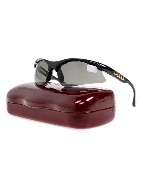 Gucci Eyewear logo-print sunglasses - Black - zdjęcie produktu nr 2