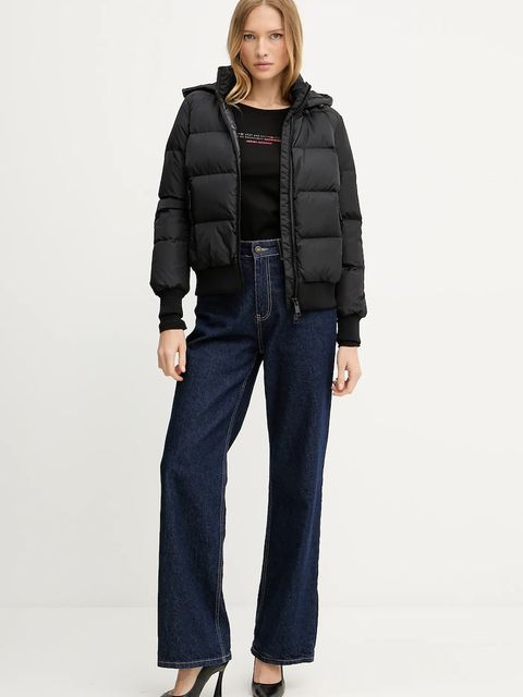 Armani Exchange kurtka puchowa kolor czarny przejściowa XW000228 AF12286 - zdjęcie produktu nr 2