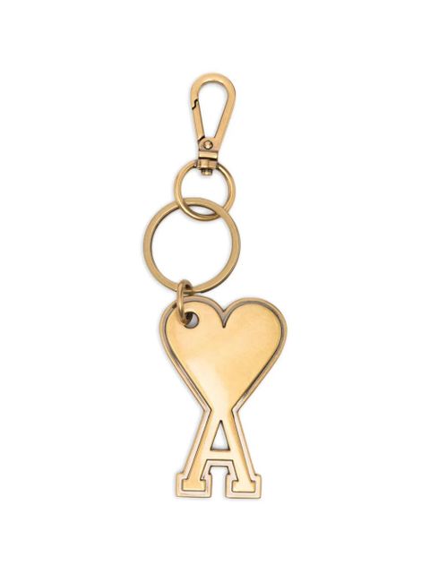 AMI Paris heart letter keyring - Gold - zdjęcie produktu nr 1