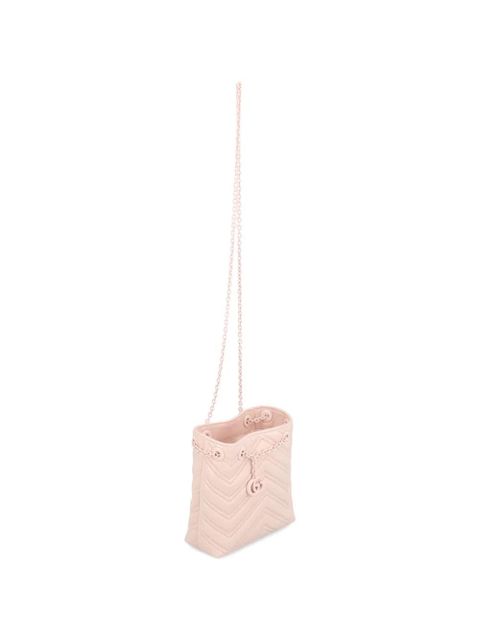 Gucci GG Marmont chevron logo mini bag - Pink