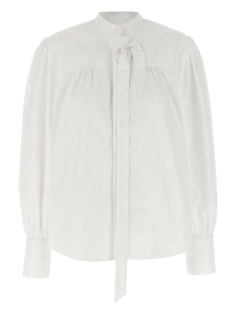 Prada bow-ruffled shirt - White - zdjęcie produktu nr 1