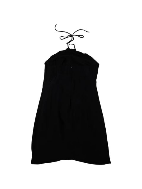 FARM Rio halterneck floral-embellishment mini dress - Black - zdjęcie produktu nr 2