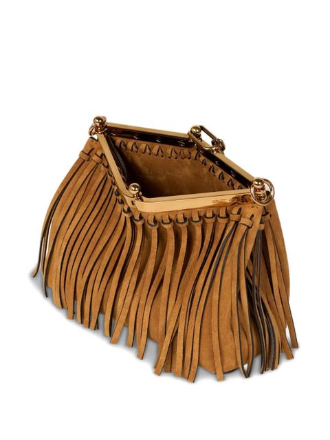 ETRO small Vela fringing suede shoulder bag - Brown - zdjęcie produktu nr 2