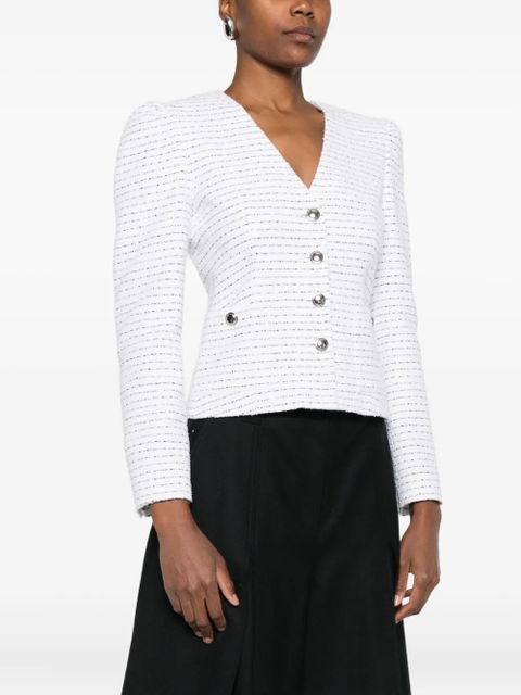 Alessandra Rich striped jacket - White