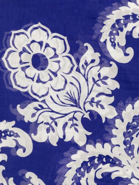 ETRO floral-print scarf - Blue - zdjęcie produktu nr 2