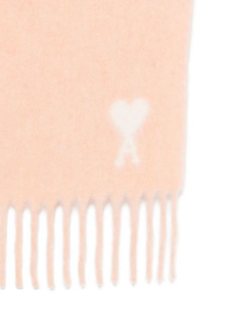 AMI Paris fringed scarf - Pink - zdjęcie produktu nr 2
