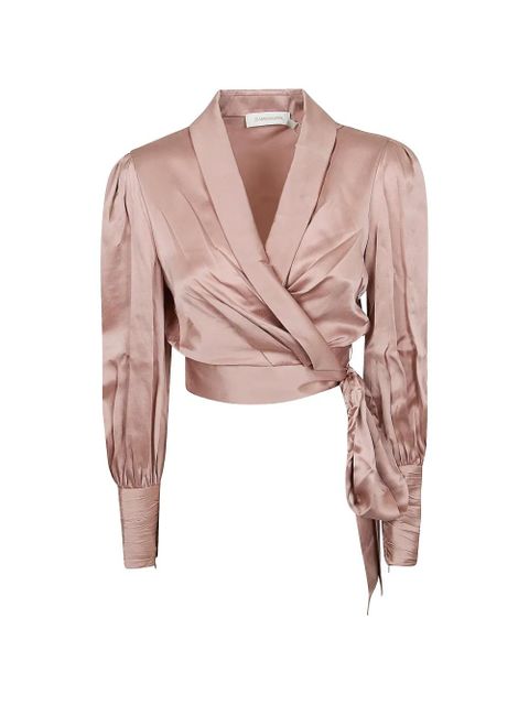 ZIMMERMANN wrap-design blouse - Pink - zdjęcie produktu nr 1