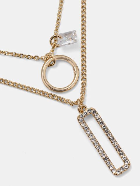 DKNY naszyjnik z zawieszką damski metalowy - zdjęcie produktu nr 1