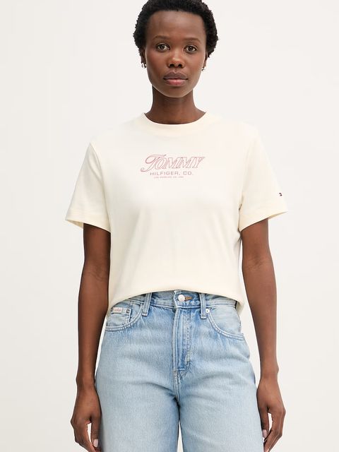 Tommy Hilfiger t-shirt damski bawełniany SUMMER - zdjęcie produktu nr 2