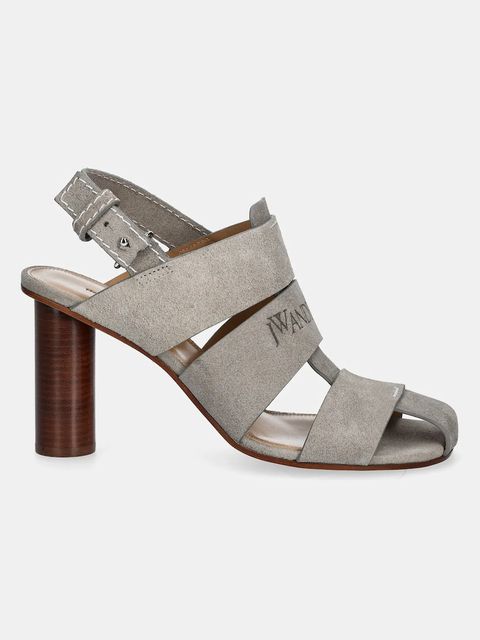 JW Anderson sandały zamszowe kolor szary SN0097 LA0359 929