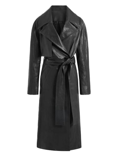 16Arlington Palmi belted leather coat - Black - zdjęcie produktu nr 1